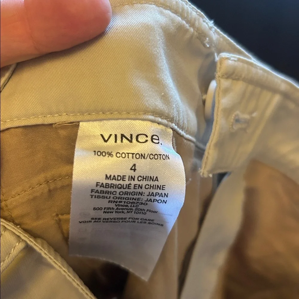 Vince cuffed khaki pants